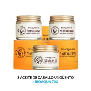 Aceite De Caballo Anti-Envejecimiento 70G Bioaqua 3 Unidades