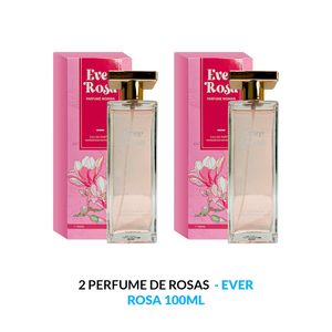 Eau de Parfum Vaporisateur Natural Spray Ever Rosa 2 Unidades