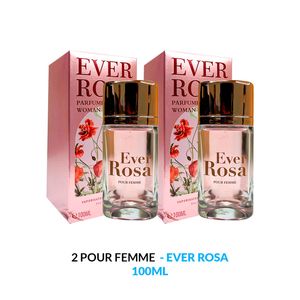 Vaporisateur Natural Spray Eau de Parfum Ever Rosa 2 Unidades