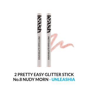 Pretty Easy Glitter Stick Unleashia No.8 Nudy Morn 2 Unidades