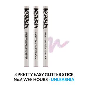 Pretty Easy Glitter Stick Unleashia No.6 Wee hours 3 Unidades