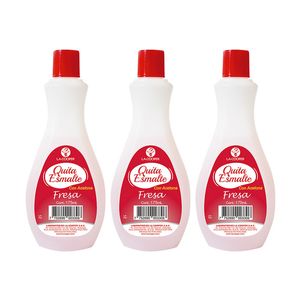 Quita Esmalte con Acetona Fresa La Cooper 165ml 3 Unidades