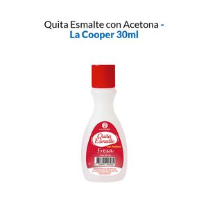 Quita Esmalte con Acetona Fresa La Cooper 30ml