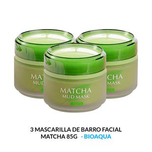 Mascarilla De Barro Facial Matcha 85 G Laikou 3 Unidades