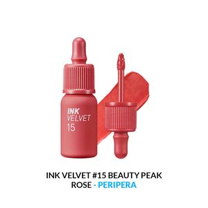 Tinta de Labios Ink Velvet 15 Beauty Peak Rose Peripera
