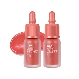 Tinta de Labios Ink Airy Velvet n°15 Soft Coral Peripera 2 Unidades