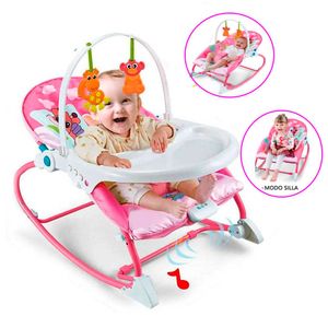 Silla Mecedora y Musical Ideal Cicilove para Bebes Rosado