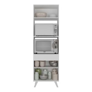 Mueble para Microondas Aries color Blanco 2 puertas TU MESITA