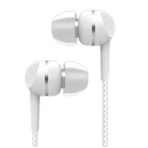Audífonos Earphones S340B con cable Micrófono | Blanco