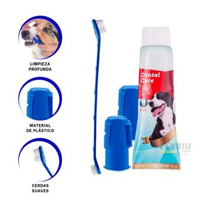 Kit de 3 Piezas de Limpieza para Mascota de Azul Y+Agendita