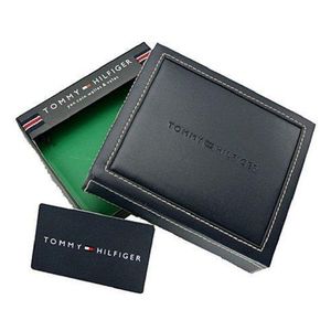 Billetera Tommy Hilfiger para Hombre de Cuero Passcase Negro