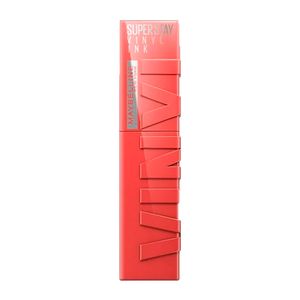 Labial Líquido Maybelline SuperStay Vinyl Ink Tono Peachy