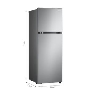 Refrigeradora LG Top Freezer GT33BPP 335L Plateada