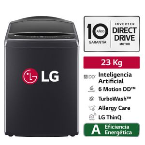 Lavadora LG WT23PBVS6 23Kg Negro metálico
