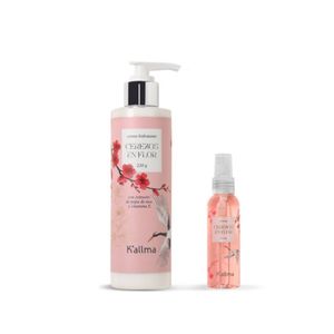 Set K'Allma Crema Hidratante + Colonia Mini Cerezos En Flor