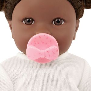 Muñeca Lullababy Niña Con Pelo Negro Y Polo Blanco