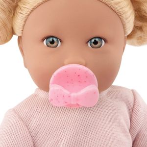 Muñeca Lullababy Niña Con Pelo Rubio Y Polo Rosa