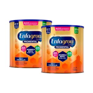 Pack Alimento Lácteo ENFAGROW Promental Sabor a Vainilla Lata 1350g x 2un