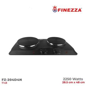 Cocina Eléctrica FINEZZA 2 Hornillas FZ-204D4N 2250W