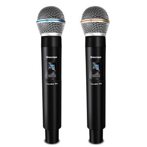 Micrófono Dual Maxtron MX7238RX Vocalist UHF Recargable Tipo C