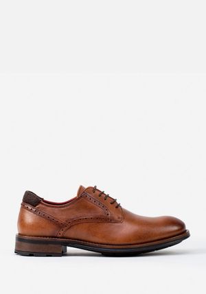 ZAPATOS CASUALES ESTILO DERBY CON CUERO GRABADO
