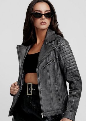 CASACA BIKER ESTILO VINTAGE