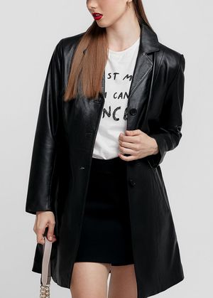 SACO LARGO DE ESTILO CLASICO