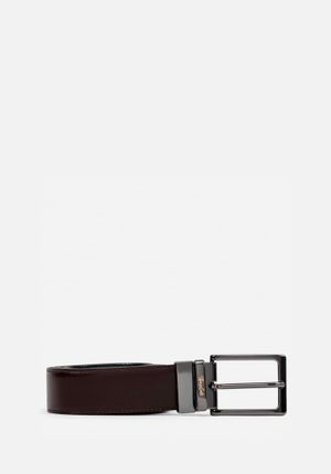 CORREA REVERSIBLE DE CUERO LISO