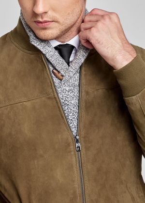 CASACA BOMBER SUEDE