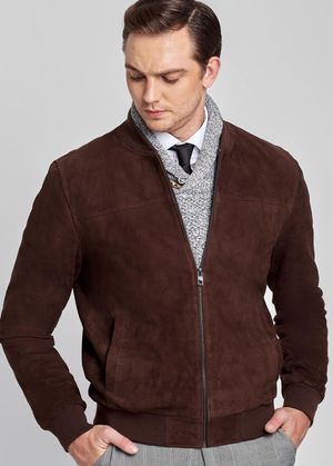 CASACA BOMBER SUEDE