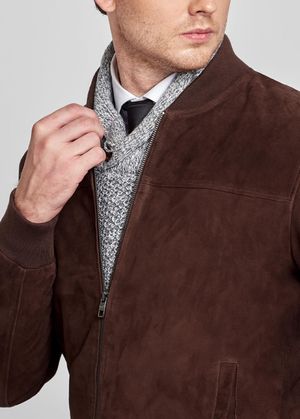 CASACA BOMBER SUEDE