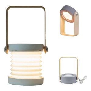 Lámpara 4 en 1 plegable con luz LED, control táctil, intensidad regulable y batería recargable