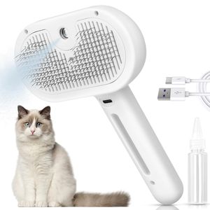 Cepillo de Vapor 3 en 1 Autolimpiante para Mascotas