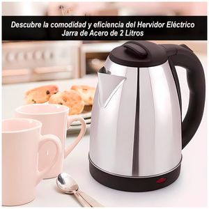 Hervidor Eléctrico Jarra de Acero de 2 Litros