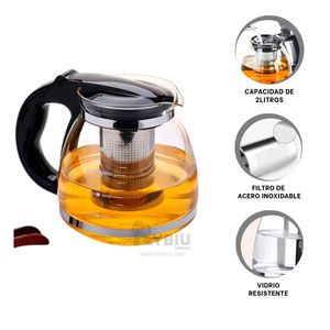 Tetera Con Diseño Elegante de Tono Negro Y+Agendita