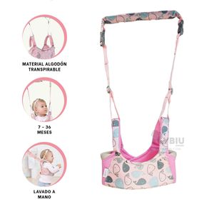 Arnes Infantil para Aprender a Caminar Rosado Y+Agendita