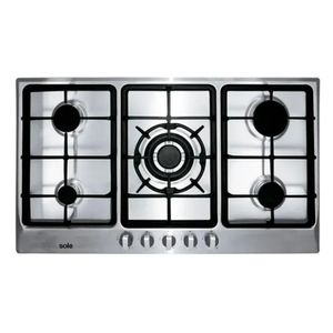 Cocina Encimera Sole SOLCO038 Acero Inoxidable 86cm