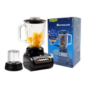 Licuadora Nationalizer 400 W Vaso de Vidrio NT-880G Negro