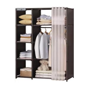 Perchero Colgador Organizador Estante Ropa WJY09B Negro