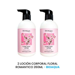 Loción Corporal Floral Romantico Bioaqua 260ml 2 Unidades