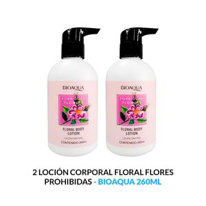 Loción Corporal Floral Flores Prohibidas Bioaqua 260ml 2 Unidades
