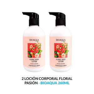 Loción Corporal Floral Pasion Bioaqua 260ml 2 Unidades