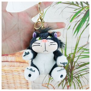 Llavero Peluche Gato Lucifer Gris 12 cm