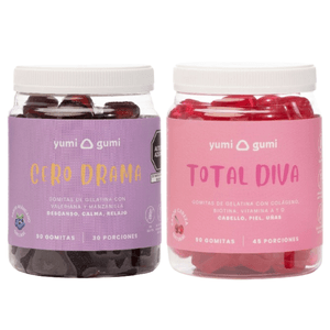 Pack Cero Drama + Total Diva Gomitas Yumi Gumi 90 Und