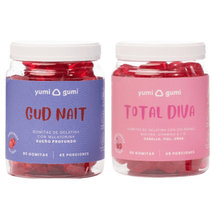 Pack Gud Nait + Total Diva Gomitas Yumi Gumi 90 Und