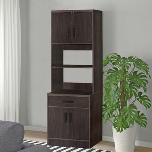 Mueble para Microondas Moderno Alana Marrón R&R MUEBLES