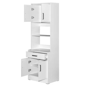 Mueble para Microondas Moderno Alana Blanco R&R MUEBLES