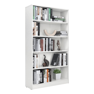 Librero Estante 5 Divisiones Zenda Blanco Muebles Bonno