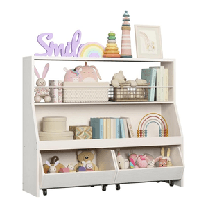 Juguetero Organizador Infantil Malia Niebla Muebles Bonno