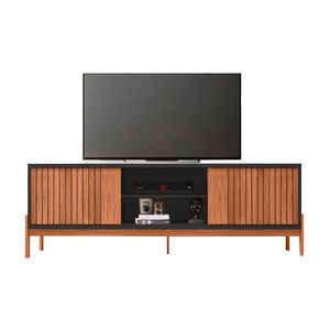 Mesa de Tv 72" Tannen MDP/MDF Maple/Negro Caemmun